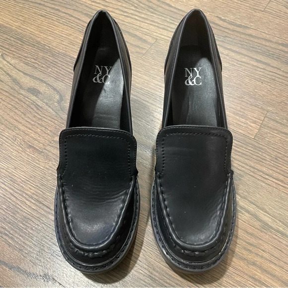New York & Co Y2K Chunky Platform Loafers - Picture 2 of 13